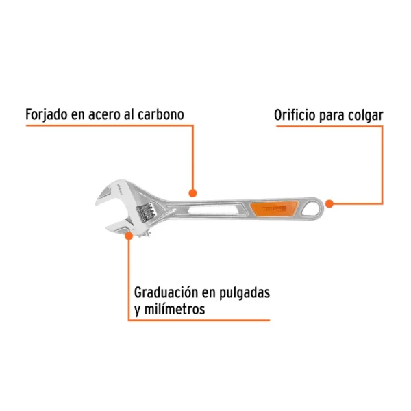Llave de Expansión Truper 8 15510