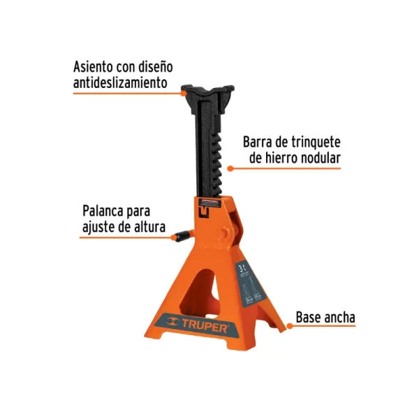 Características Torres de Elevación Para Autos Truper 6 toneladas