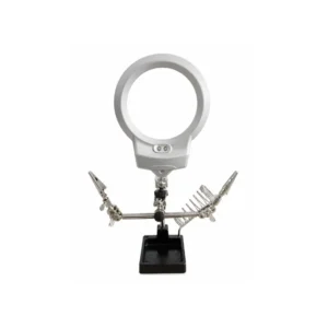 Tercera Mano Lupa con Luz LED